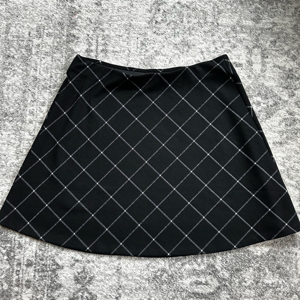 LOFT Plaid Pull On Skirt
